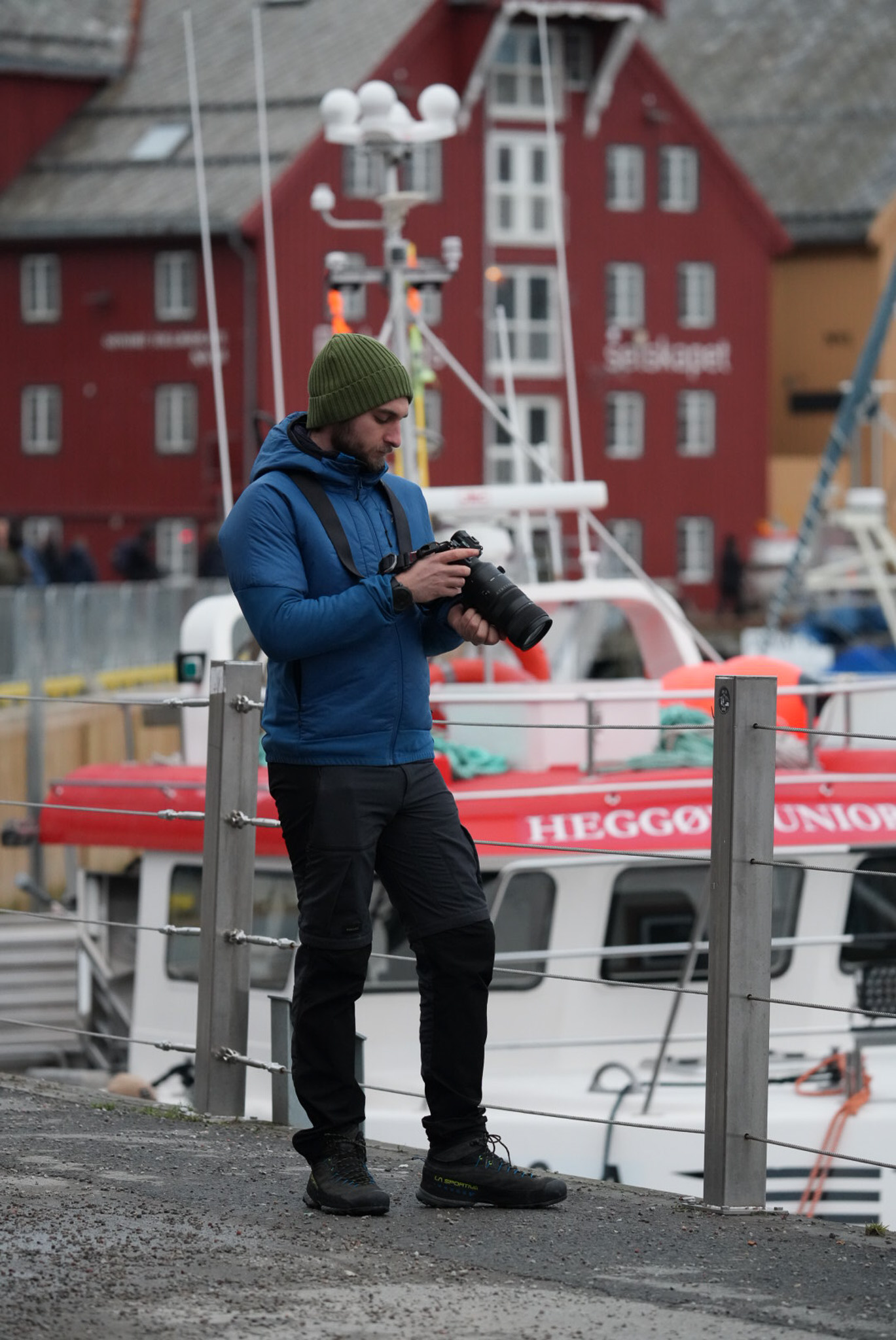 Vincent en Norvège avec son appareil photo
